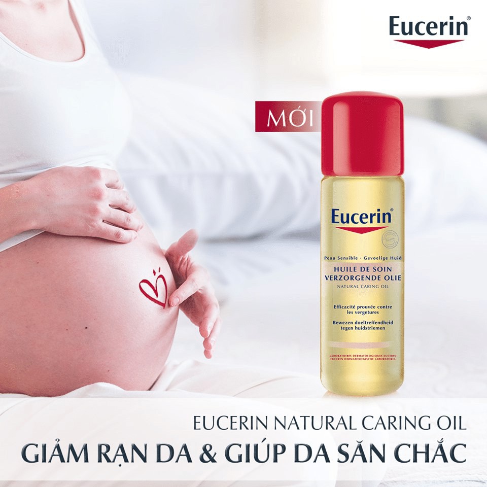 EUCERIN NATURAL CARING OIL 125ML - Dầu hỗ trợ giảm rạn da