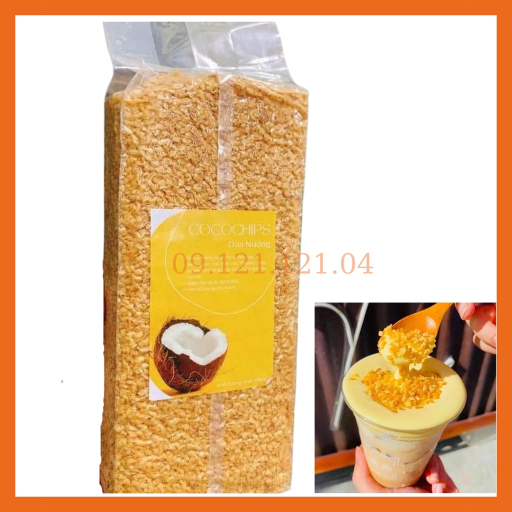 (HT) Vụn dừa nướng hàng nhập khẩu / cơm dừa sấy khô làm trà sữa nướng