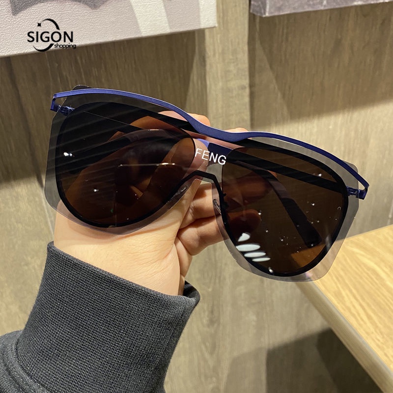Kính Mát Gọng Tròn Lớn Chống Tia Uv Chống Tia Cực Tím Thích Hợp Sử Dụng Hàng Ngày Và Ngoài Trời