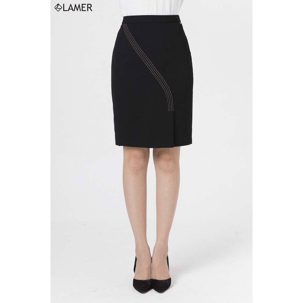 Chân váy ôm diễu chỉ LAMER O62F20Q001 (Nhiều màu) | BigBuy360 - bigbuy360.vn
