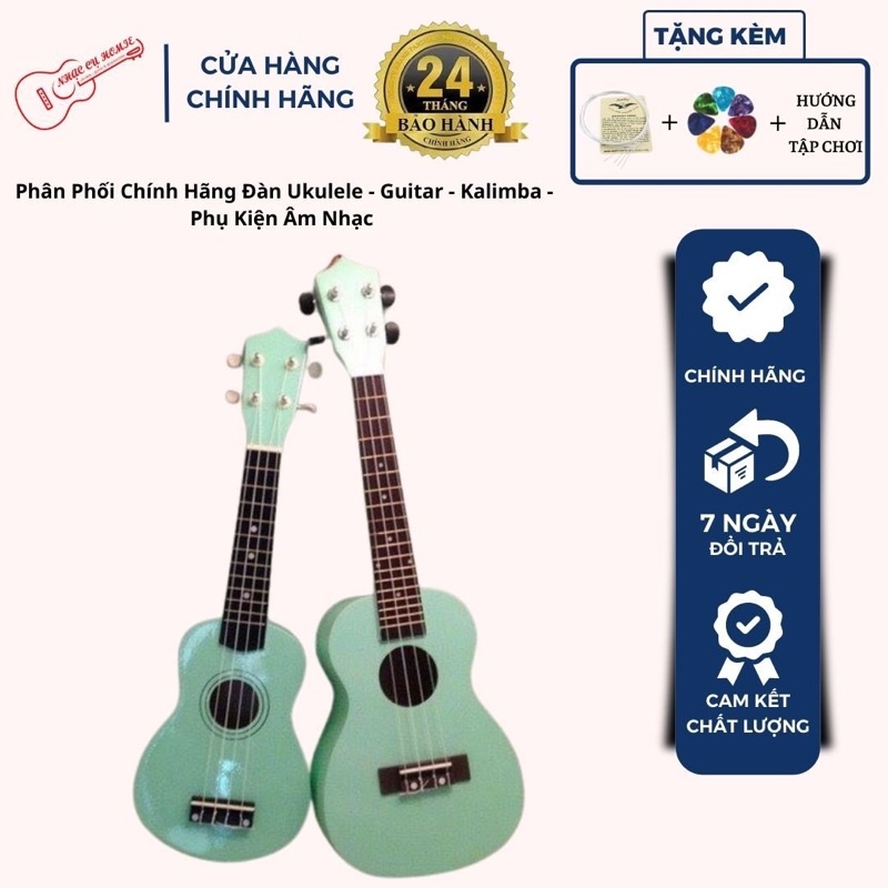 ĐÀN UKULELE SIZE SOPRANO VÀ CONCERT XANH NGỌC CỰC ĐỘC