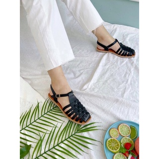 Giày sandal rọ chất da bò