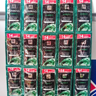 Dây 14 gói dầu gội Romano Classic hương nước hoa  (6g/gói)