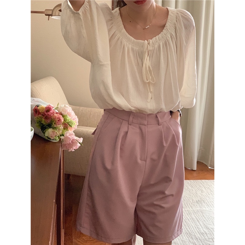 Áo Chống Nắng Xếp Ly Dáng Rộng Phong Cách Hàn Quốc 533 Có 4 Màu