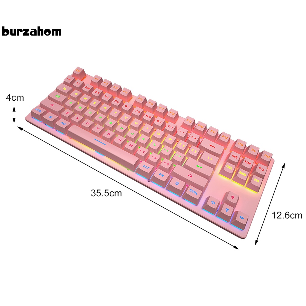 Bàn Phím 87 Phím Có Đèn Led Rgb Không Độc Hại Cho Văn Phòng