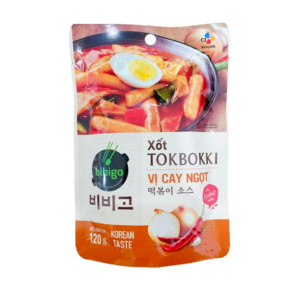 Sốt nấu Tokbokki Beksul vị cay ngọt - CJFOOD (120g)