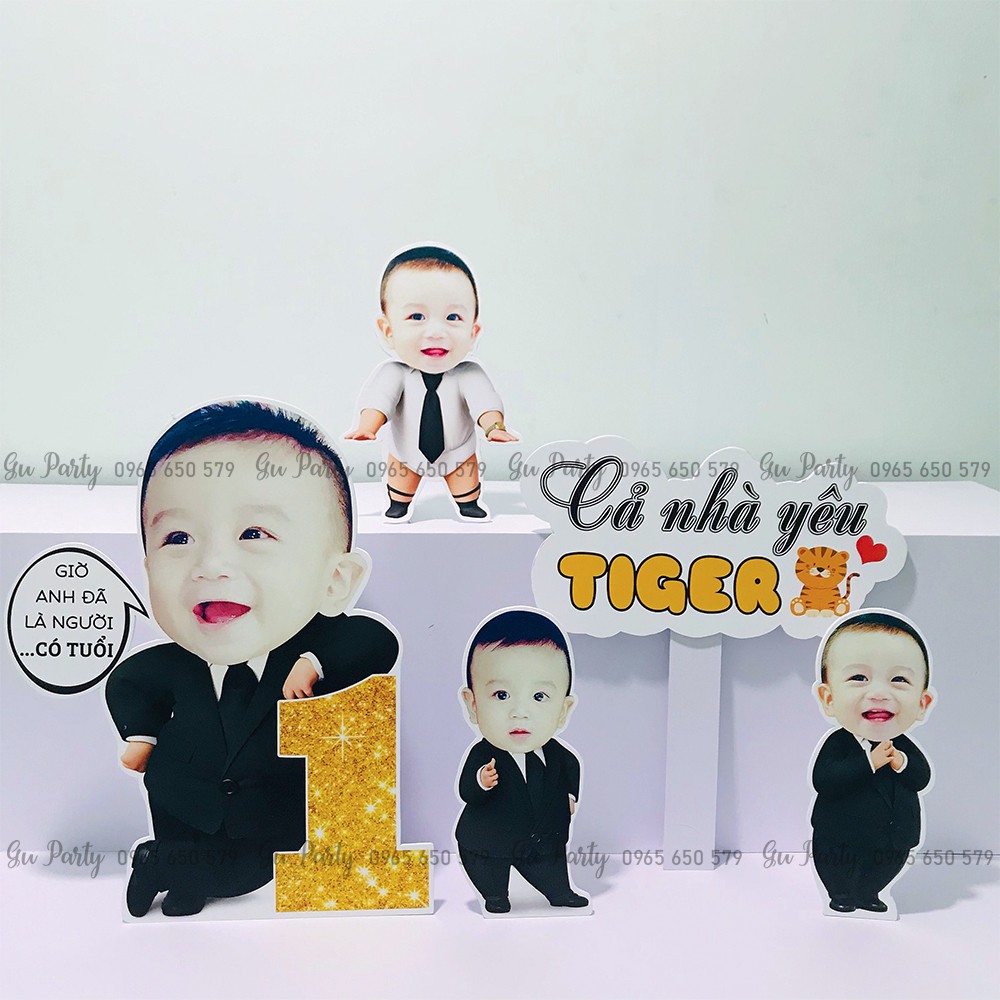 Chibi Kèm Số Tuổi, Kèm Tên Thôi Nôi Sinh Nhật Cho Bé Trai