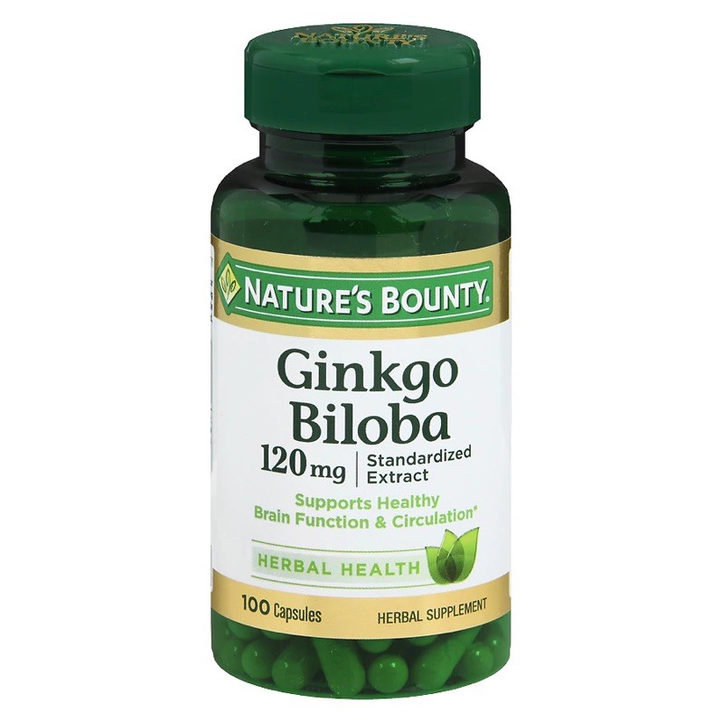 Ginkgo biloba Nature bounty 120 mg 100 viên