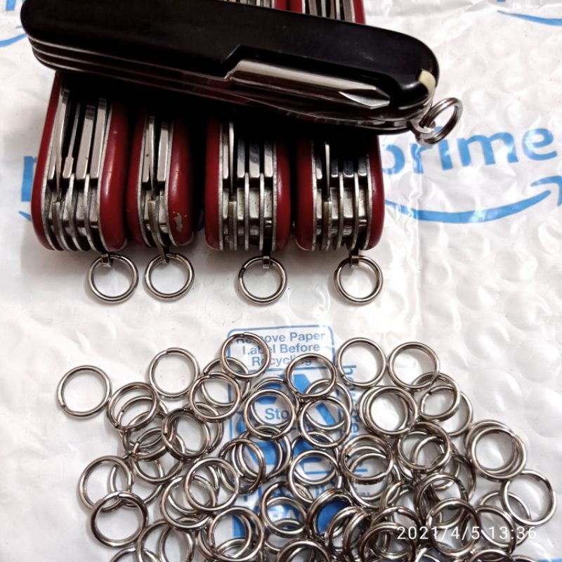 Vòng chìa khóa bằng thép không gỉ , Phụ kiện vòng kim loại 12mm | BigBuy360 - bigbuy360.vn