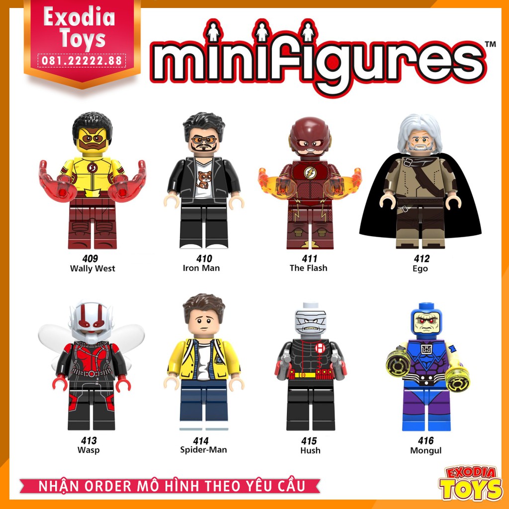 Xếp hình minifigure nhân vật siêu anh hùng vũ trụ Marvel/DC - Đồ Chơi Lắp Ghép Sáng Tạo - X0134