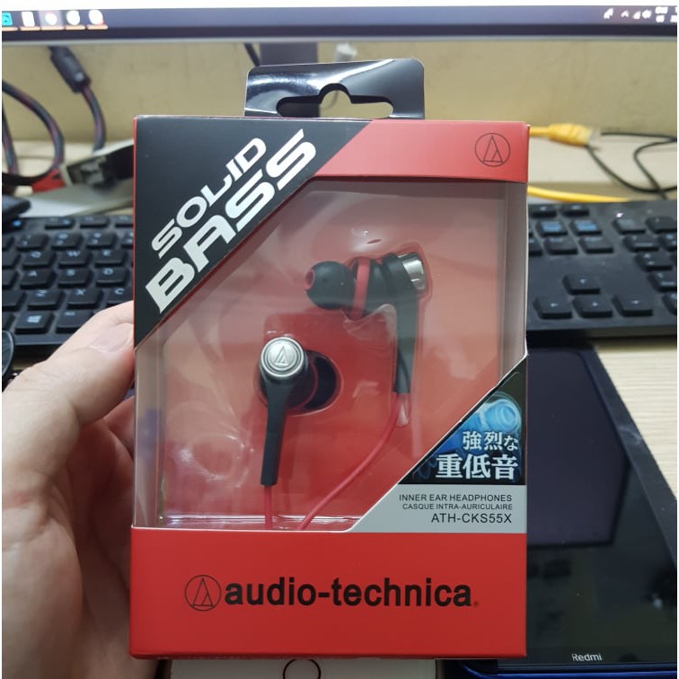 Tai nghe audio technica ATH-CKS55X,bass cực mạnh,fullbox