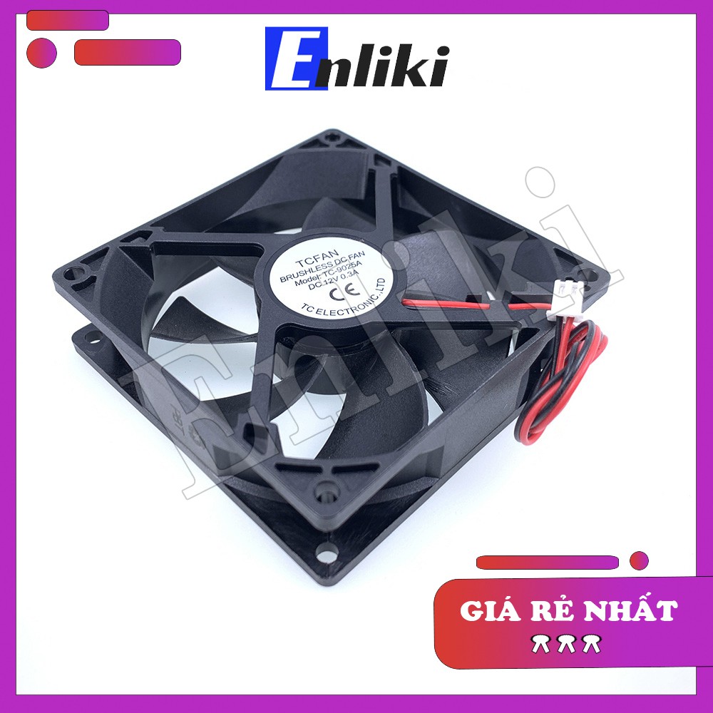 Quạt tản nhiệt 9x9x2.5cm 12V 0.3A