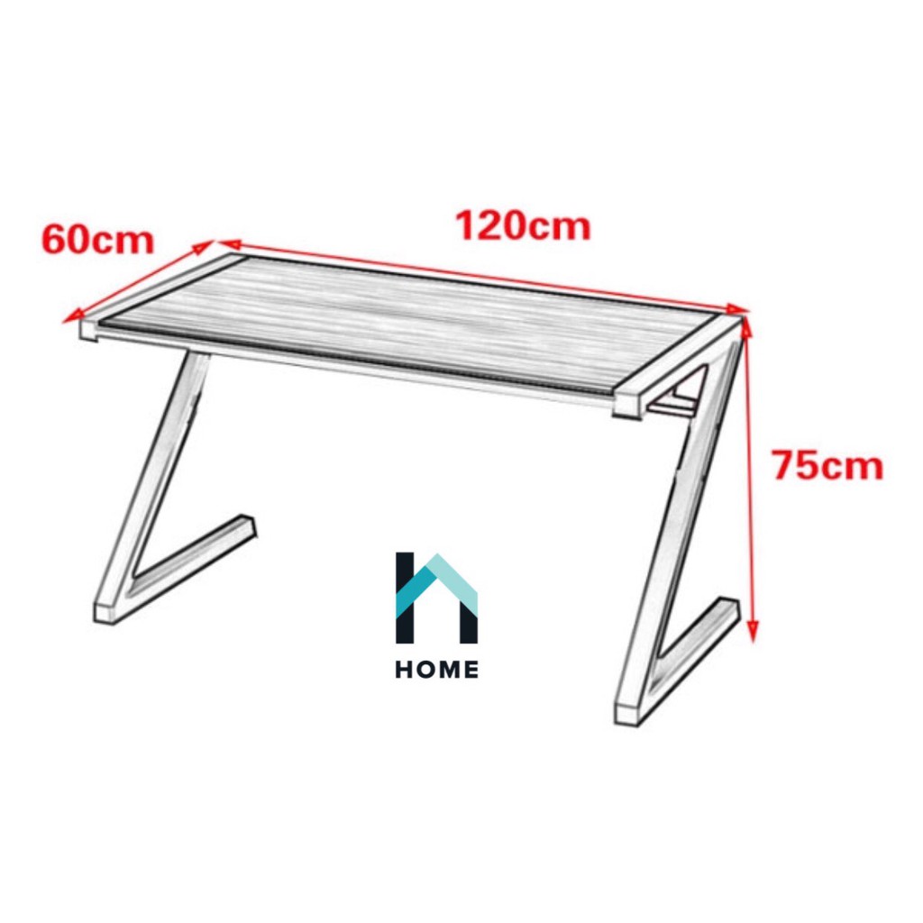 BÀN LÀM VIỆC, GAMING Chữ Z 120×60cm cho phòng ngủ, văn phòng, cơ quan, bàn học | BigBuy360 - bigbuy360.vn