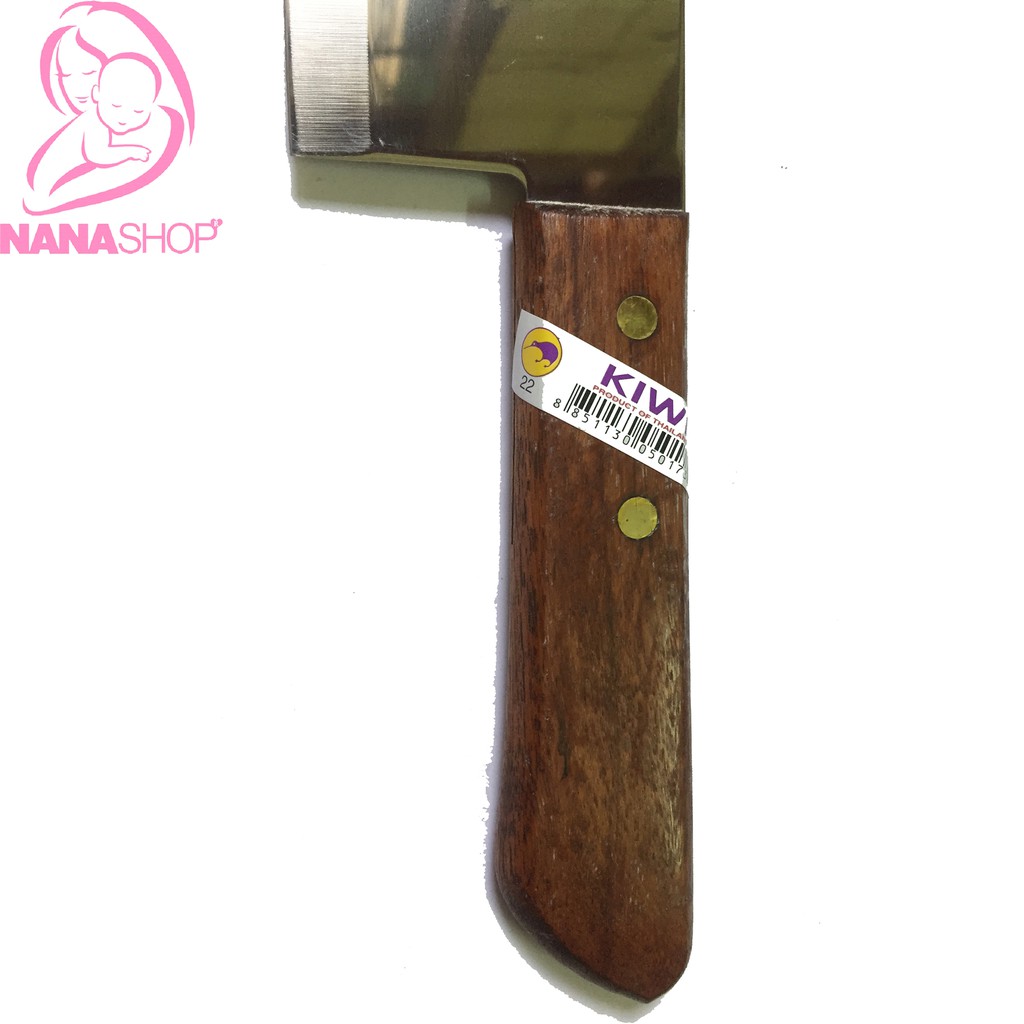 [ Chính hãng có bảo hành ] DAO NHÀ BẾP TRUNG CÁN GỖ KIWI THÁI LAN MS22-21
