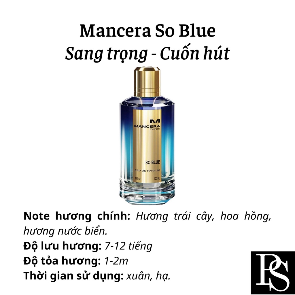 Nước hoa  - Mancera So Blue EDP