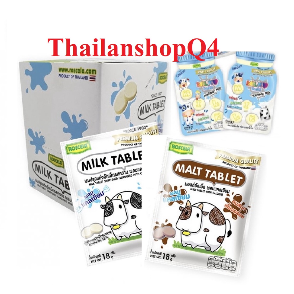 (HCM) Kẹo sữa bò Milk Tablet 18g Thái Lan HSD 12/2022