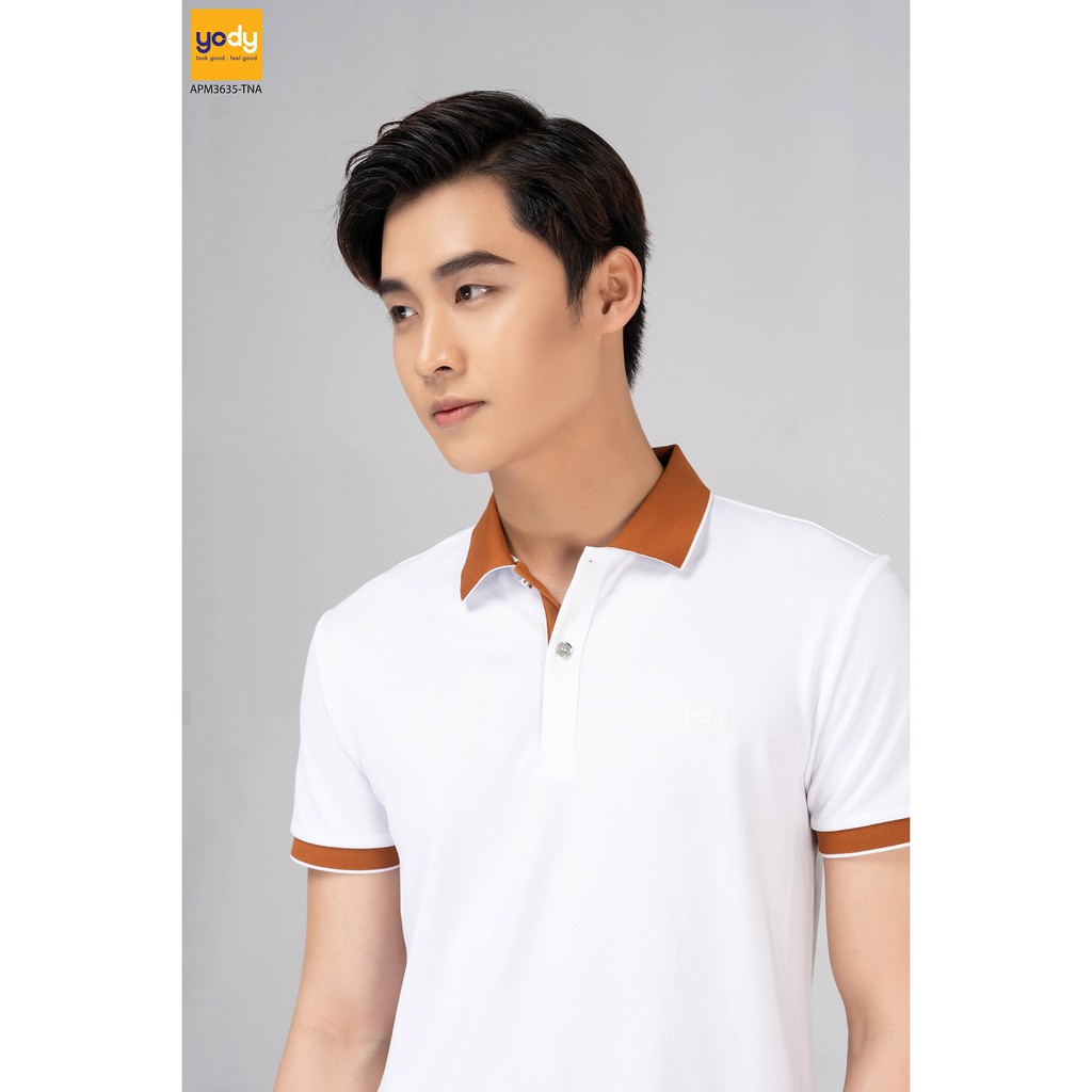 [Mã WABRYD50K giảm 10% đơn 250K] Áo Polo nam Yody Cafe Phối Nẹp Mịn Mát Mềm APM3635 | BigBuy360 - bigbuy360.vn