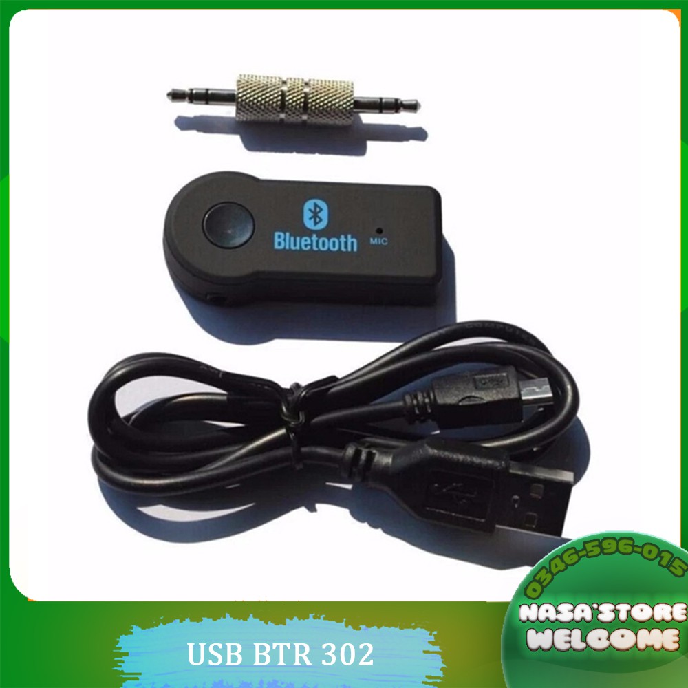 USB BTR 302 bluetooth music cho xe hơi biến loa thường thành loa bluetooth BTR 302