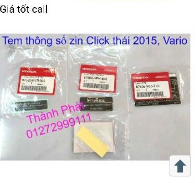 Tem thông số click 125i 2015-2017