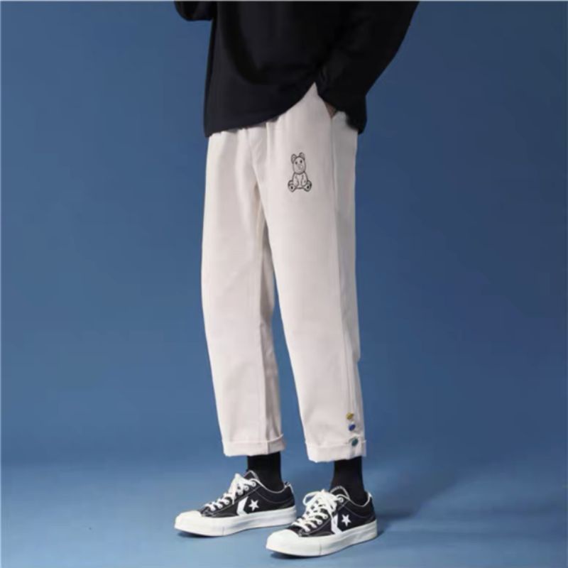Quần Baggy unisex Basic nam nữ cạp chun ống rộng phong cách Hàn Quốc ulzzang