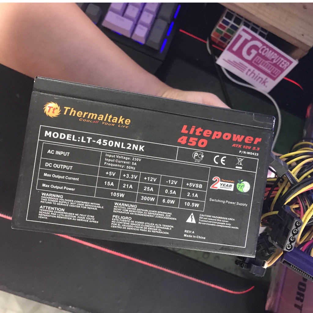 PSU, nguồn máy tính ACbel, Cooler master, ... 450W có đầu 6 pin