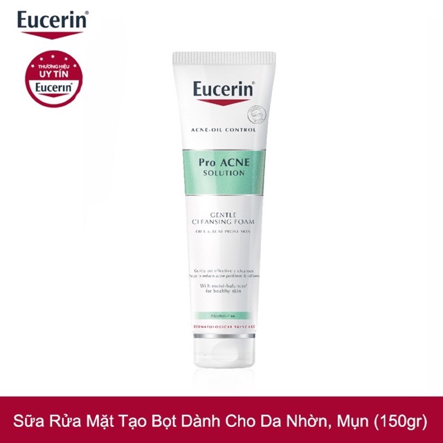 Sữa rửa mặt tạo bọt Eucerin