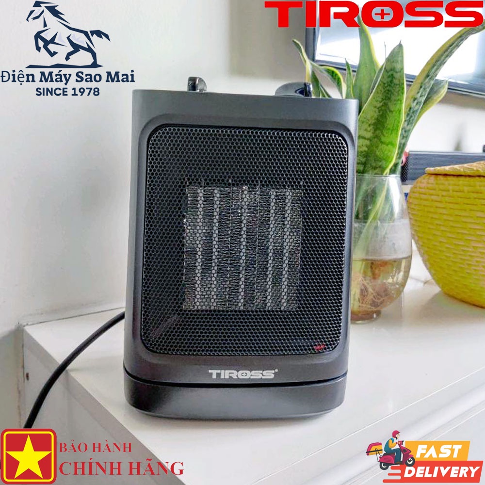 Quạt sưởi gốm mini Tiross 9442 công suất 2000W bảo hành 1 năm chính hãng