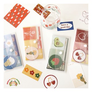BỘ THIỆP - GIẤY NOTE - STICKER CUTE THEO TONE | MST297