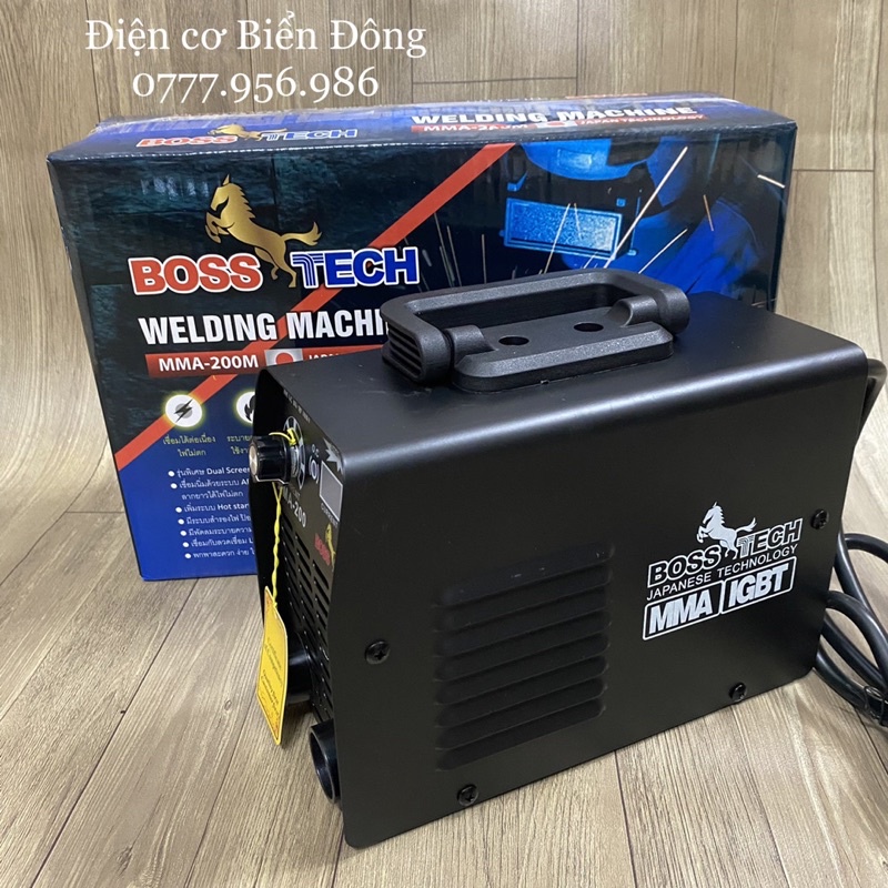 🌳 FREESHIP 🌳 TẶNG BÓ 20 que Máy Hàn điện tử mini BOSS-TECH MMA-200 thiết kế độc quyền, hàn sắt, tôn gia đình