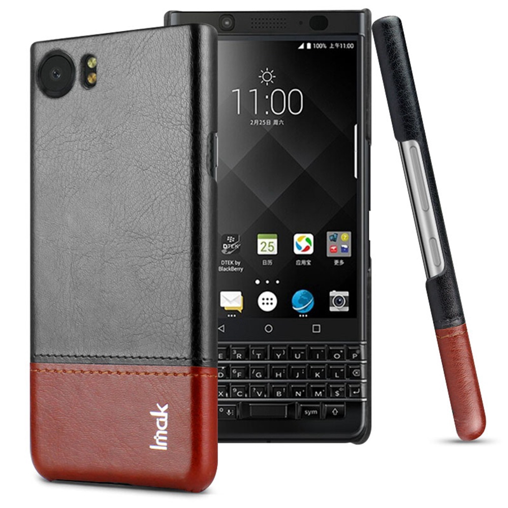 Ốp điện thoại da PU + PC cứng chống sốc cho BlackBerry KeyOne BBB100