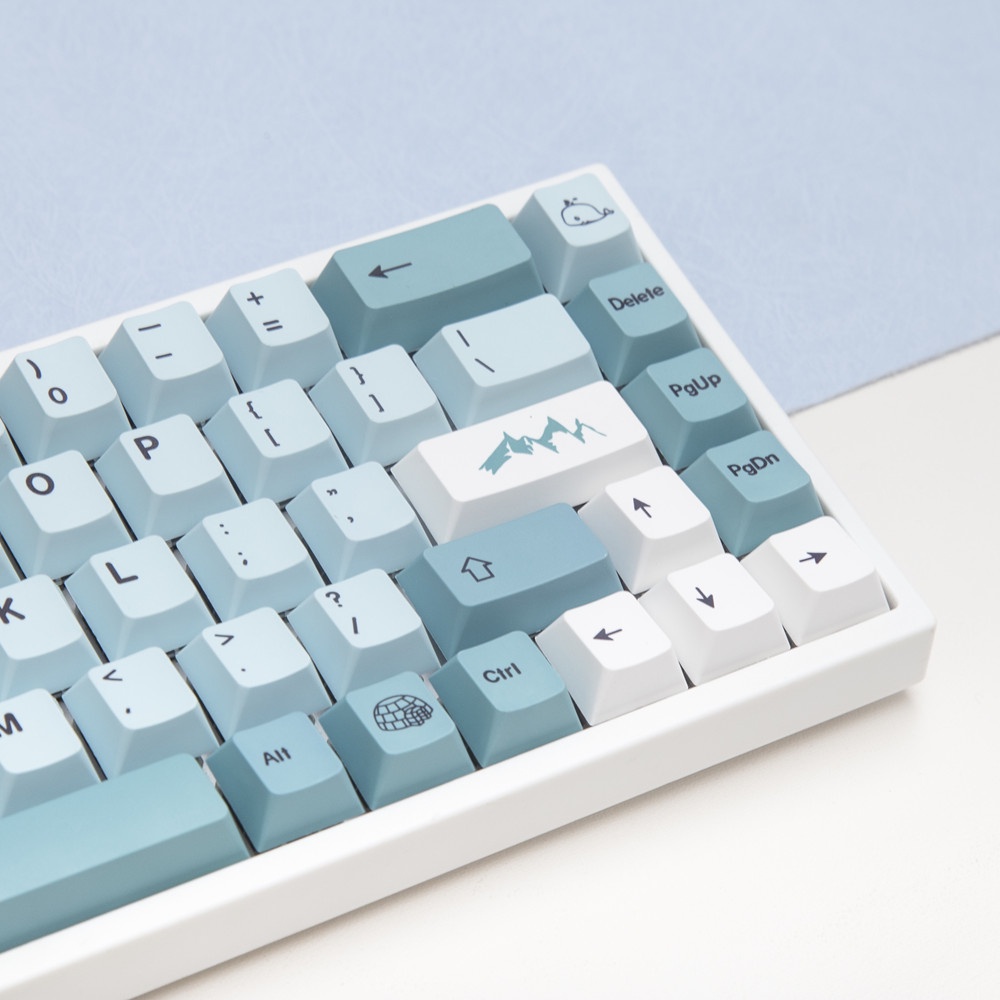 139 Phím Iceberg Keycaps Cherry Profile Nhật Bản PBT Dye Sub Bàn phím cơ học Keycap