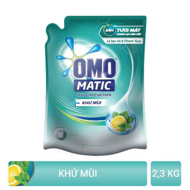 Nước giặt OMO Matic Khử Mùi 2.3KG (Túi)