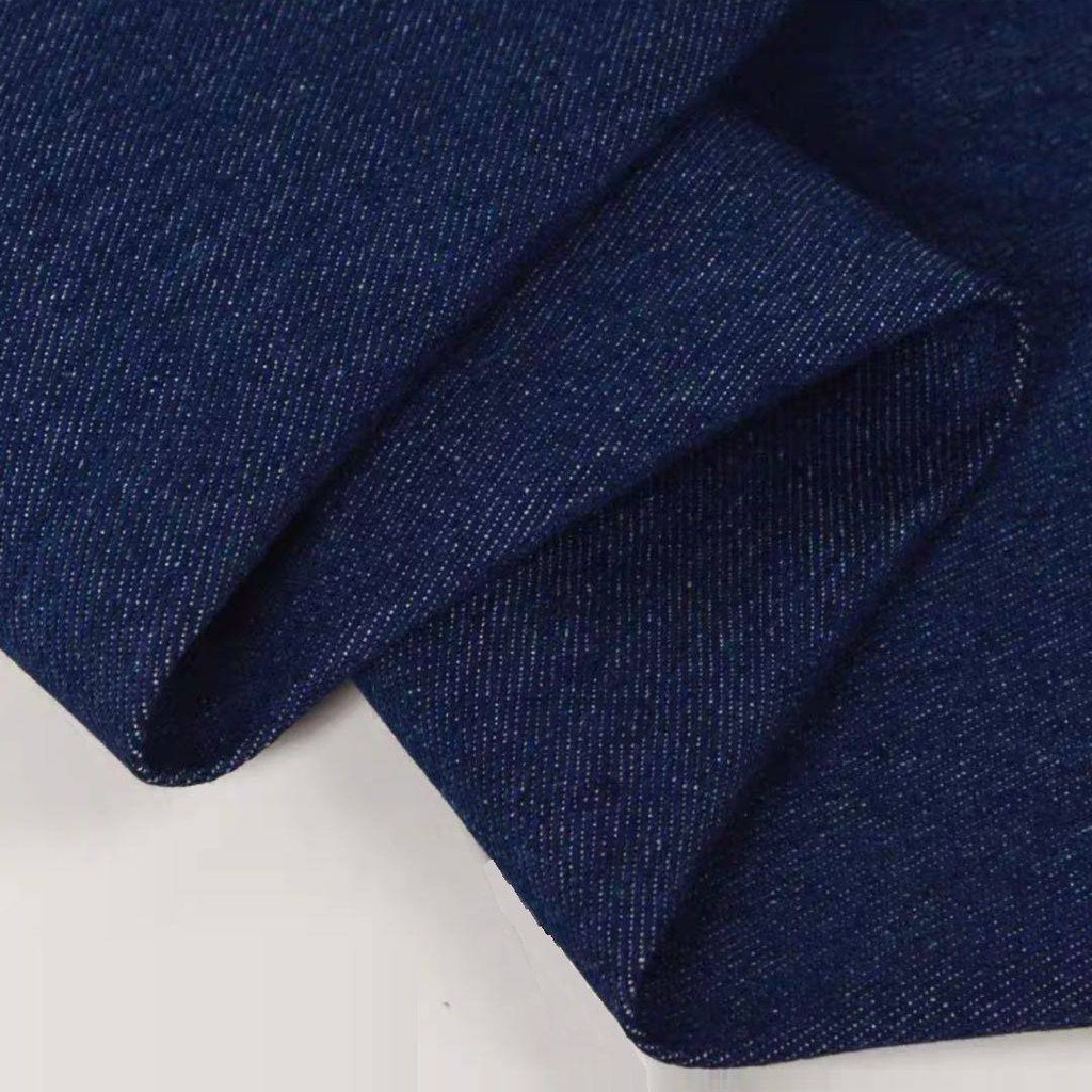 Vải cotton denim mỏng màu xanh nhạt may quần áo mùa hè