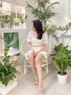 SET ÁO CROP CHÂN VÁY BÈO