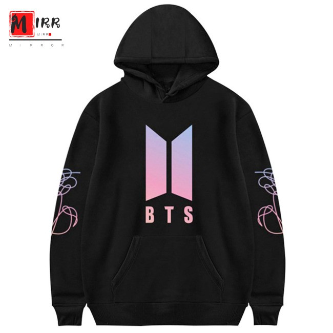 Áo Hoodie Dài Tay In Tên Thành Viên Nhóm Bts