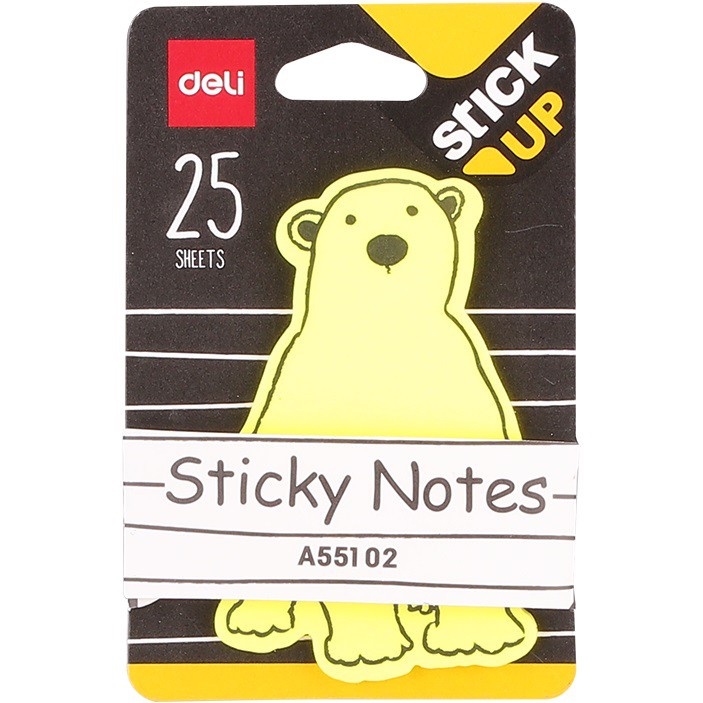 Giấy Note Hình Động Vật - Sticky Note DELI - A55102