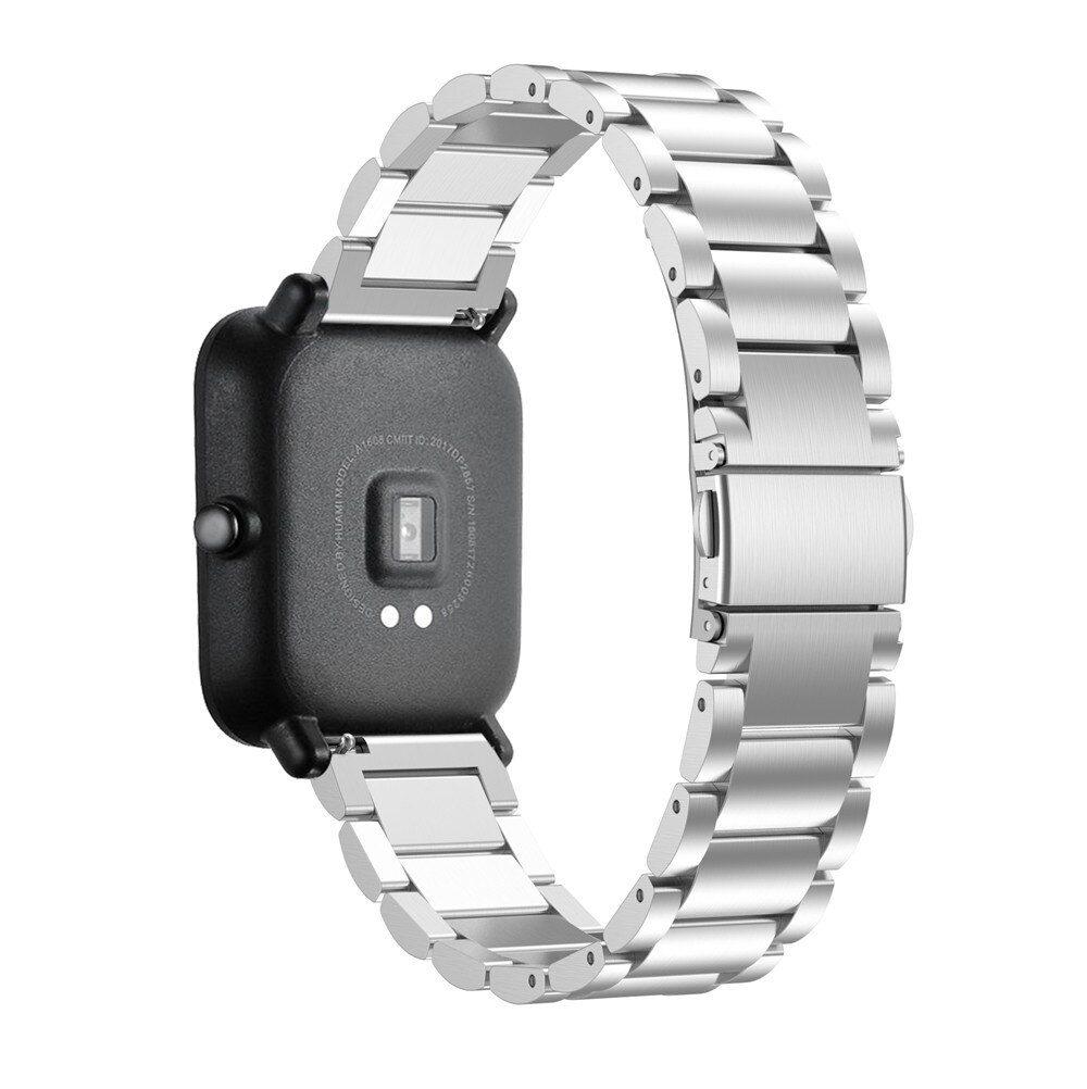 Dây Đeo Bằng Thép Không Gỉ 20mm Cho Xiaomi Huami Amazfit Bip U / Bip S / Gtr 42mm Gts 2 TIện Dụng