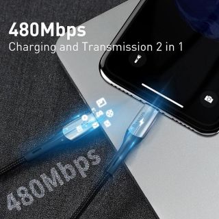 Cáp sạc nhanh Iphone 11 Type C to Lightning Baseus Horizontal 18W