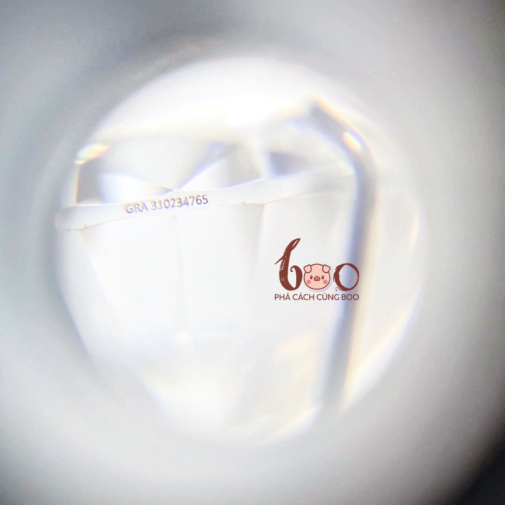 Kim cương nhân tạo Mỹ Moissanite nước D, độ sạch: FL Thử bút lên vạch đỏ
