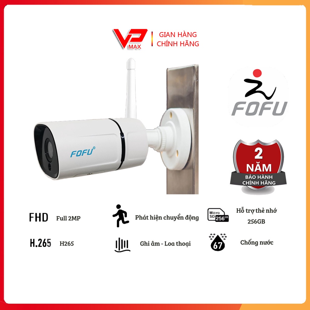 Camera Ip Wifi Yoosee FoFu ngoài trời chuẩn chống nước siêu nét