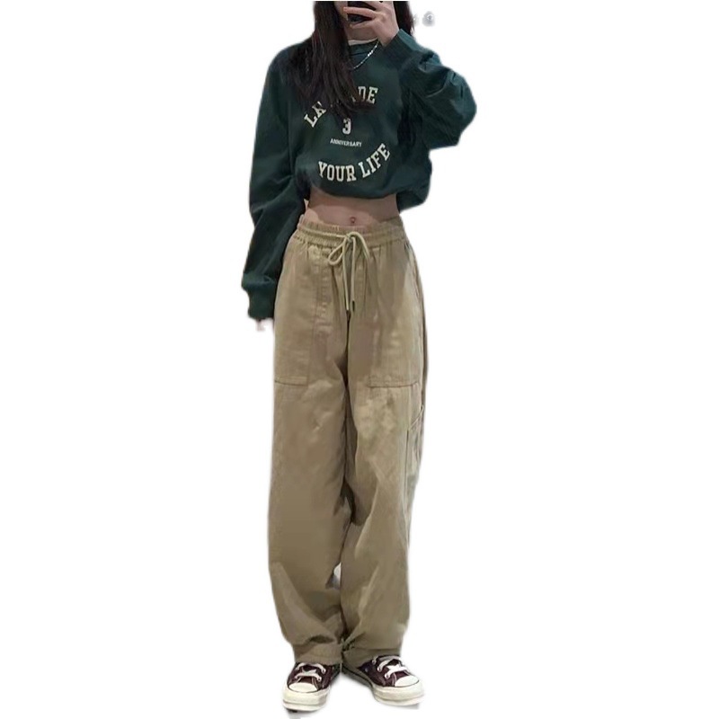 Quần dài thể thao nữ MMIOT ống rộng thời trang năng động