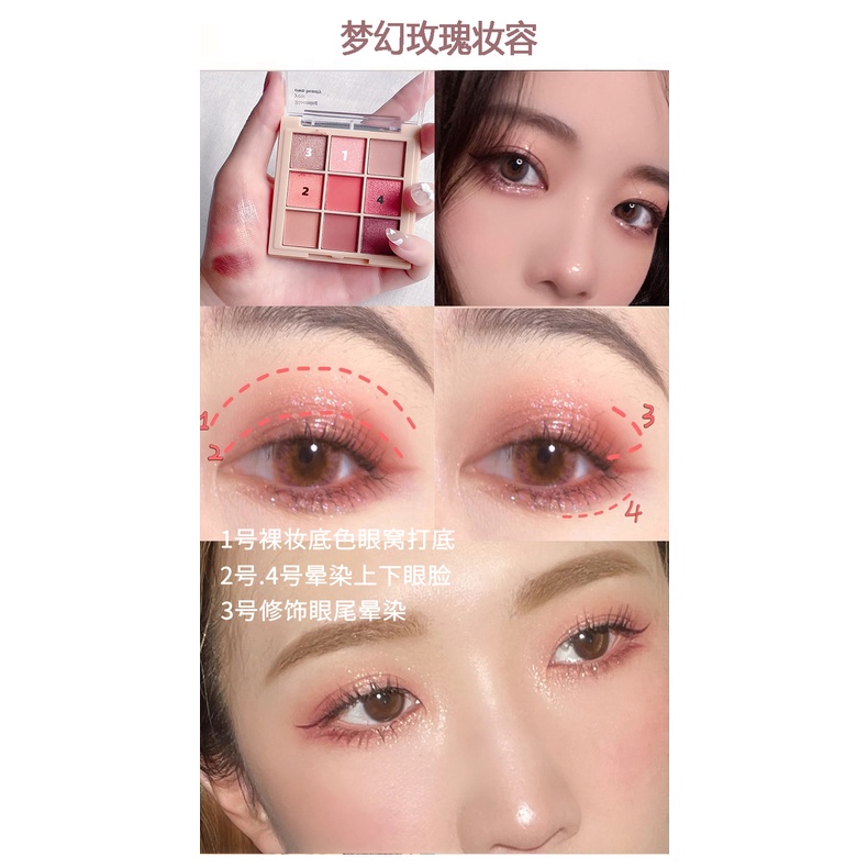 Phấn Mắt Trang Điểm Màu Sắc Long Lanh Quyến Rũ