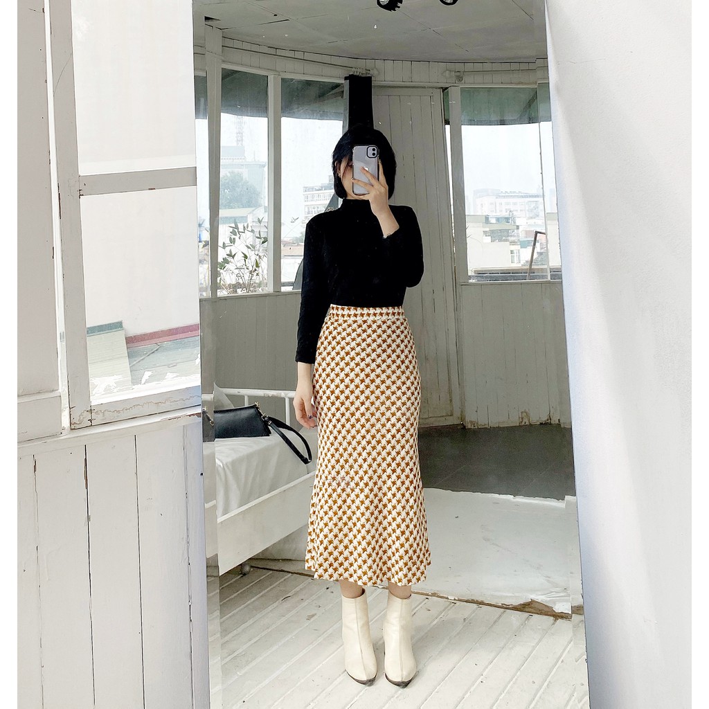 [FOUR6] Chân váy nữ đuôi cá dáng dài | BigBuy360 - bigbuy360.vn