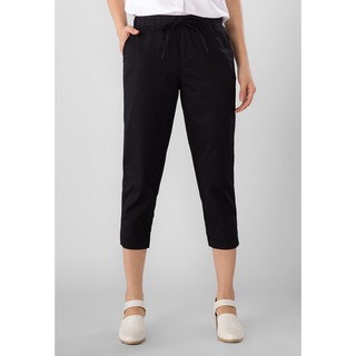 Quần Lửng Nữ Giordano Capri Màu Đen 0541750609