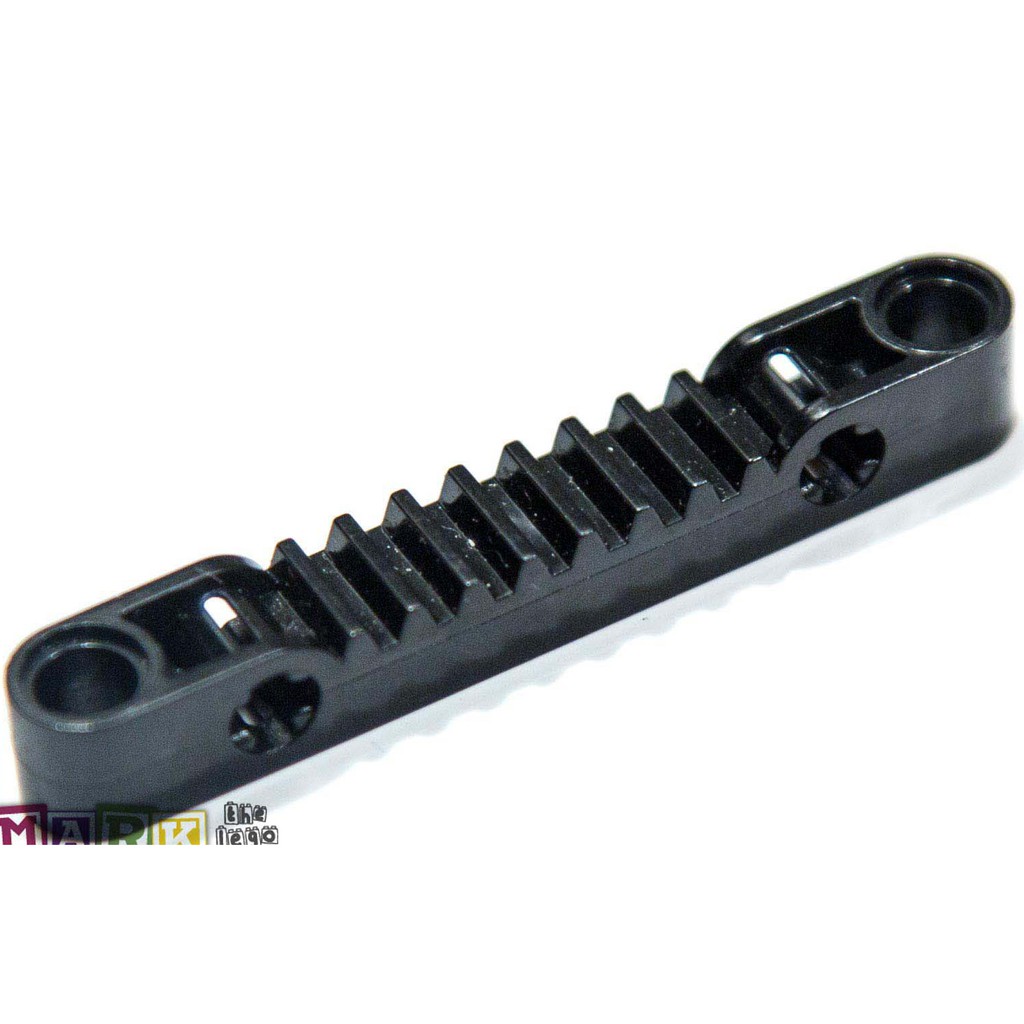 [1 Cái] LEGO Technic Thanh Răng 7M Đen - LEGO Technic Gear Rack 1x7 (7M) with Axle & Pin Holes ID 4562009 87761