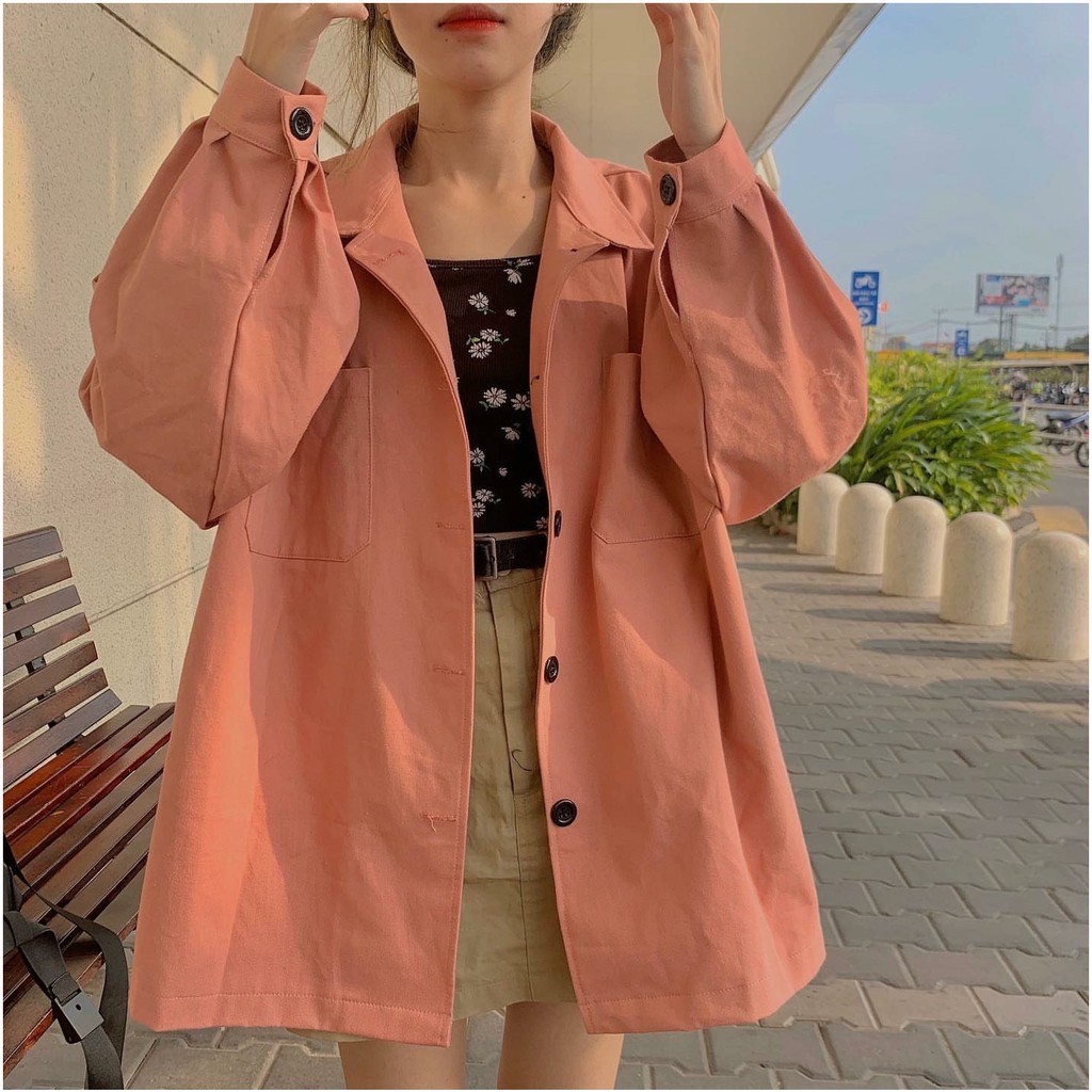 Áo Khoác Kaki SIMPLE JACKET Unisex Cực Đẹp 099