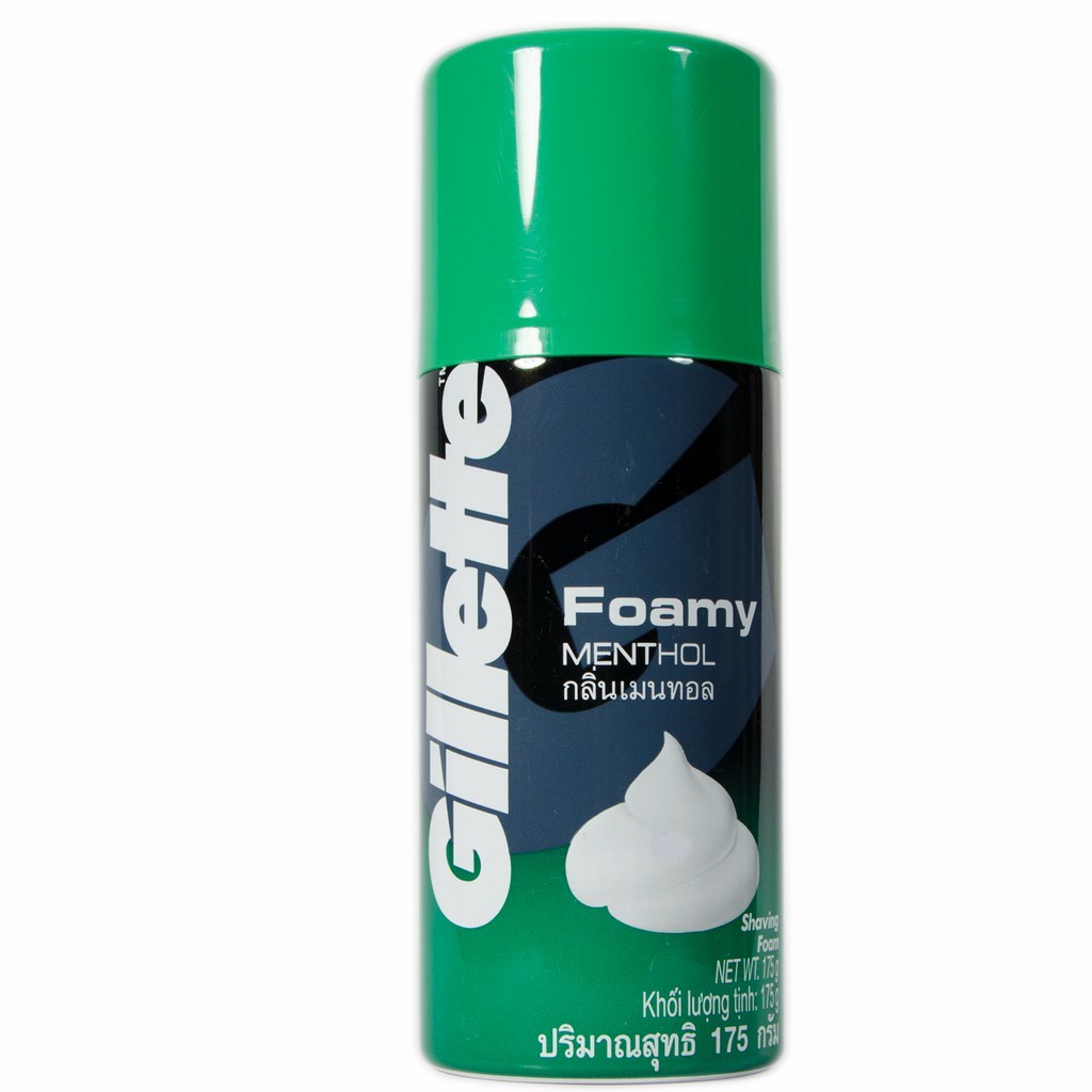 Bọt Cạo Râu Hương Bạc Hà Gillette Foamy Methol (175g)