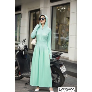 (Tặng khẩu trang) Set áo và váy chống nắng Laroma (bộ rời)