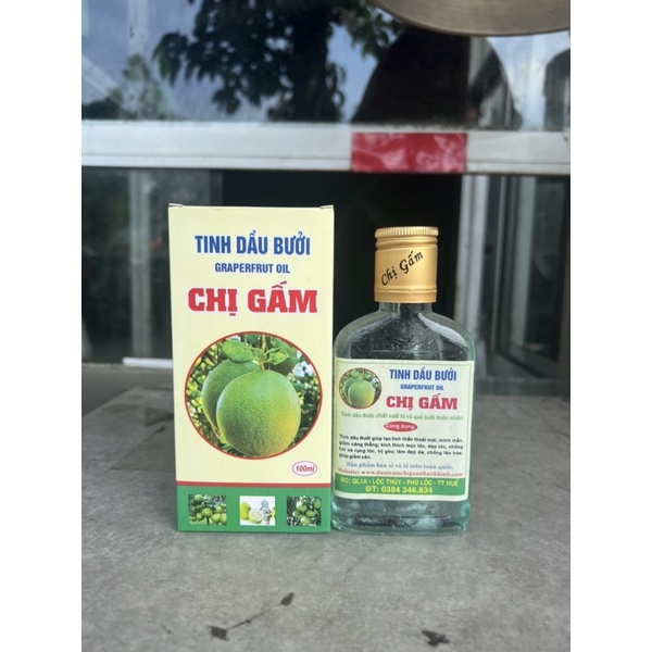 Tinh Dầu Bưởi Hiệu Chị Gấm- Nguyên Chất 100%.