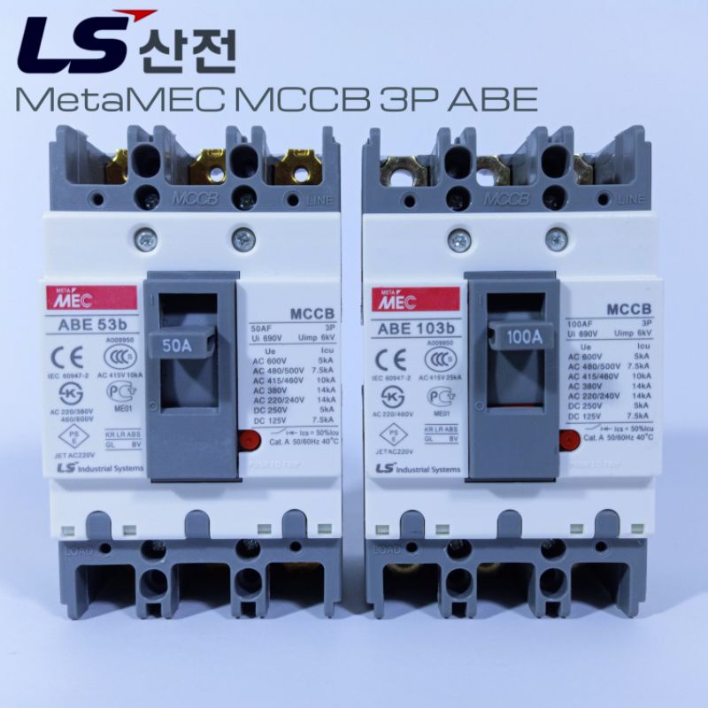 Aptomat 3 Pha LS - MCCB LS 3 Pha ABE 20A~100A